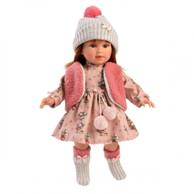 Llorens 54039 SOFIA - realistická panenka s měkkým látkovým tělem  - 40 cm