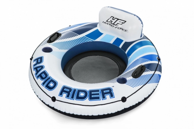 BESTWAY Nafukovací matrace Rapid Rider 135 cm + opěradlo + síťované dno + prostor pro pití + madla