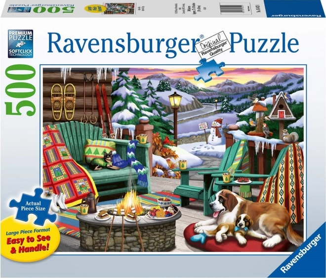 RAVENSBURGER Puzzle Útulná místa: Po celém dni XXL 500 dílků