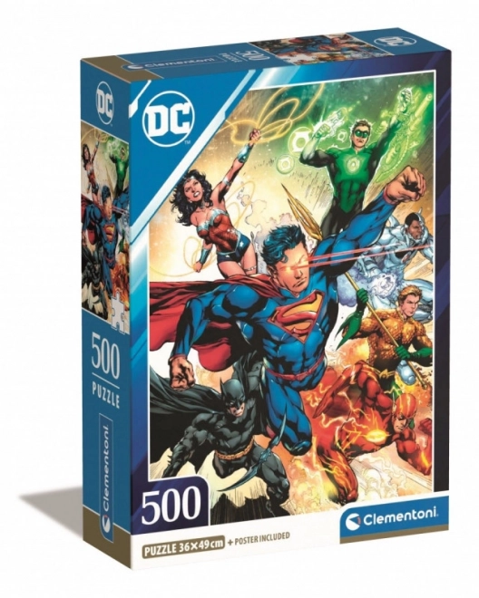 Puzzle 500 prvků Compact DC Comics Justice League