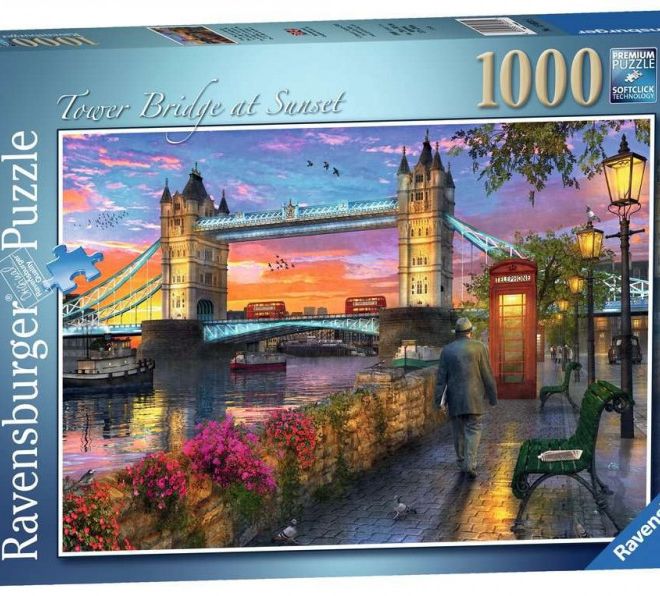 Puzzle 1000 prvků Západ slunce nad Tower Bridge