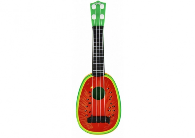 Ukulele pro děti Mini kytara 4 struny Ovoce Meloun 15"