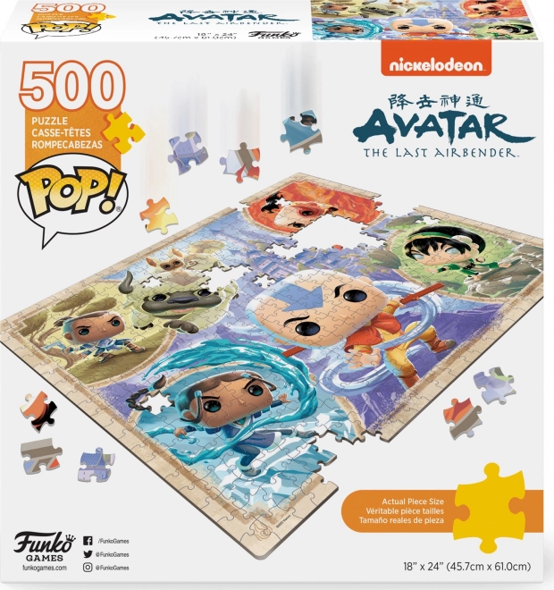 FUNKO GAMES Puzzle POP! Poslední vládce větru 500 dílků