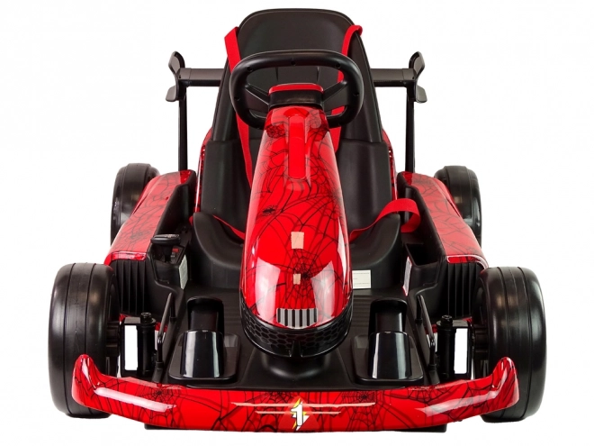 XMX619 Červeně lakovaná motokára Spider na baterie