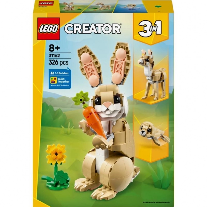 Roztomilý králíček LEGO Creator 3 v 1