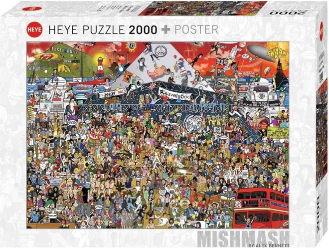 Puzzle historické britské hudby 2000 dílků