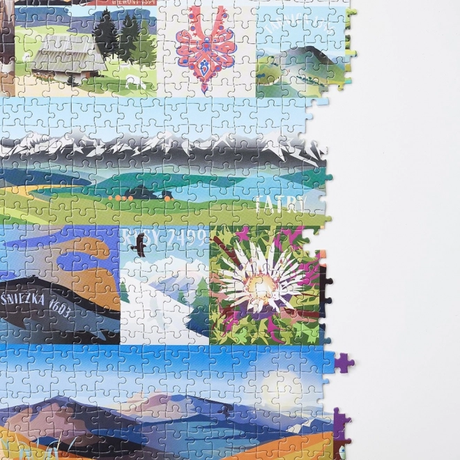 Puzzle Puzzlove Polské hory 1000 dílků