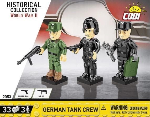 Německá posádka tanku 3 figurky