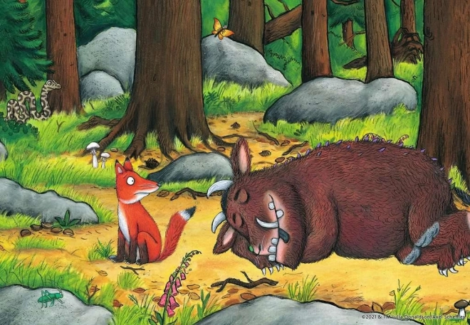 RAVENSBURGER Puzzle Gruffalo a zvířata v lese 2x12 dílků