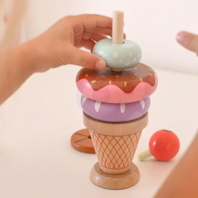 Woopie Green dřevěné zmrzliny montessori cukrárna