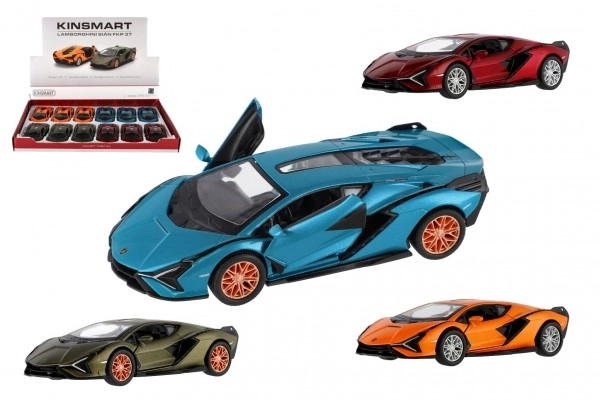 Auto Kinsmart Lamborghini  Sián FKP 37 kov/plast 13cm mix barev