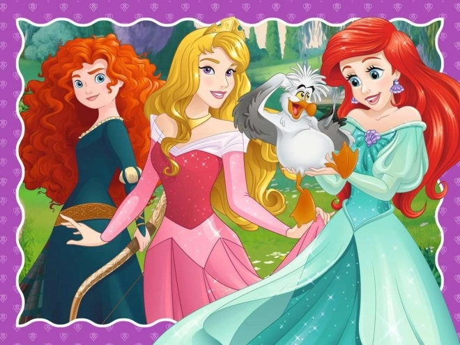 RAVENSBURGER Puzzle Disney Princezny 4v1 (12, 16, 20, 24 dílků)