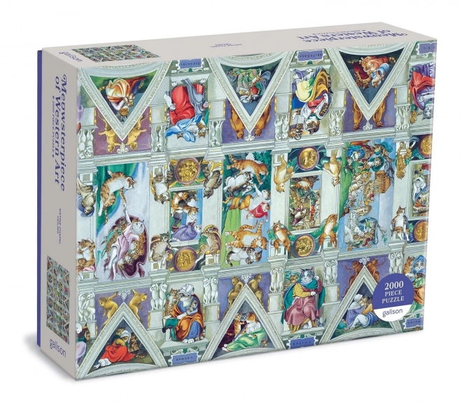 GALISON Puzzle Meowsterpiece: Strop Sixtínské kaple 2000 dílků