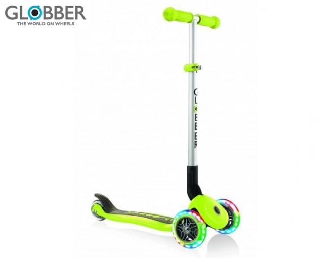 Globber Koloběžka Primo Foldable Lights Lime Green