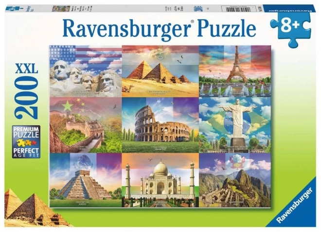 RAVENSBURGER Puzzle Světové památky XXL 200 dílků