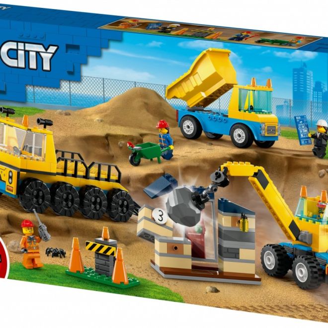LEGO City 60391 Nákladní auta a jeřáb s demoliční koulí