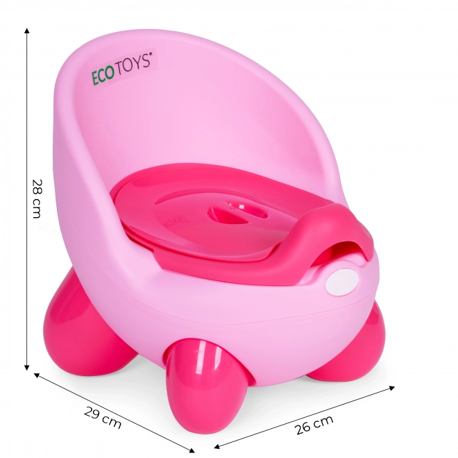 Dětský nočník s odnímatelnou vložkou a protiskluzovými nohami ECOTOYS