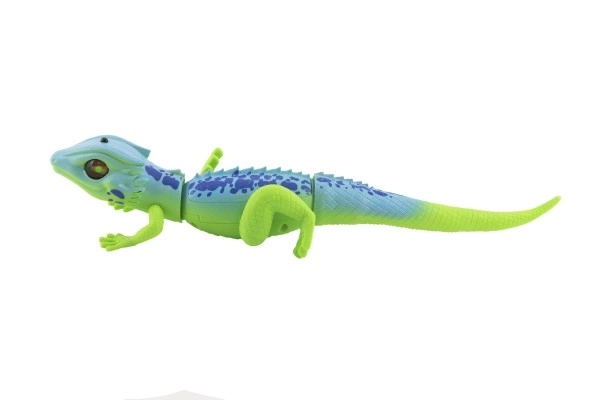 RC zeleno-modrá ještěrka na dálkové ovládání - 35 cm