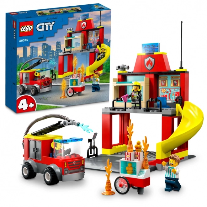 LEGO® City 60375 Hasičská stanice a auto hasičů