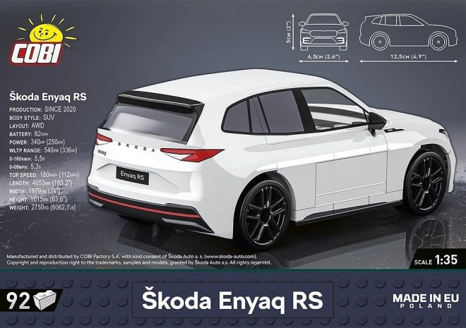 Škoda Enyaq RS 92 polštářky