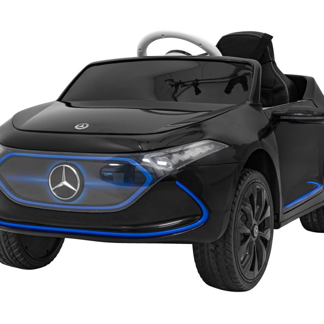 Mercedes Benz AMG EQA pro děti Černá + Dálkové ovládání + 5bodové bezpečnostní pásy + EVA + MP3 displej + LED dioda