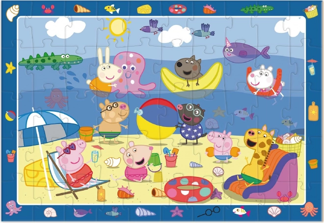 DODO Puzzle s hledáním obrázků Prasátko Peppa 50 dílků