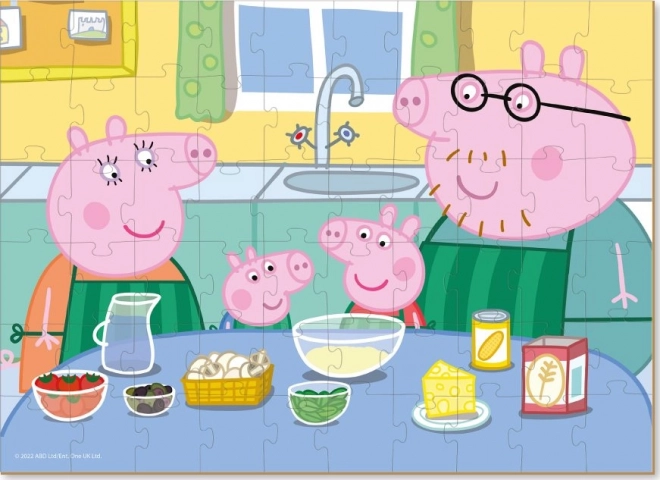 Puzzle Peppa Pig: Společné vaření 60 dílků