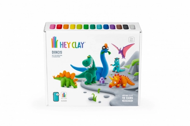 Plastová hmota Hey Clay set Dinosauři