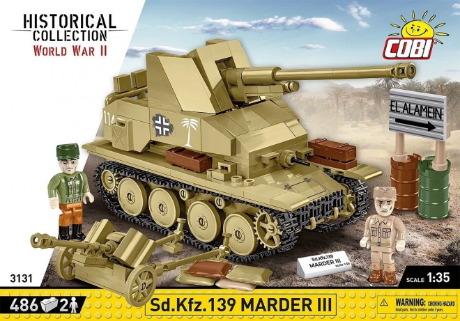 Stavebnice Sd.Kfz. Marder III 486 dílků