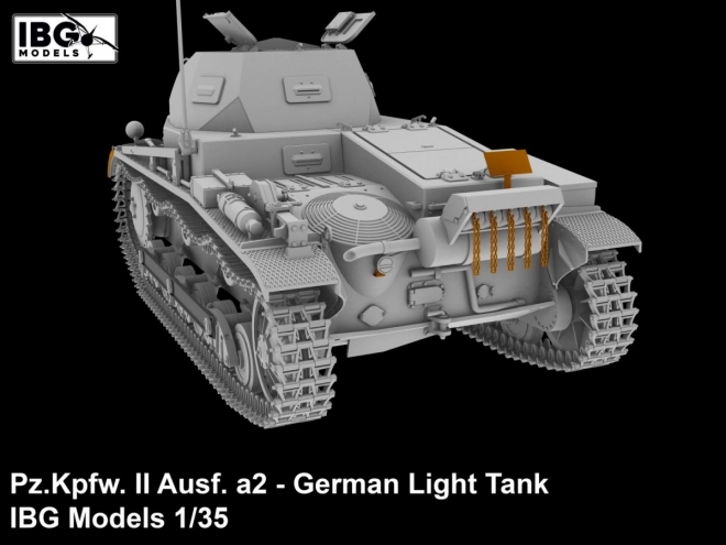 Plastikový model německého lehkého tanku Pz.Kpfw II Ausf. a2 1/35