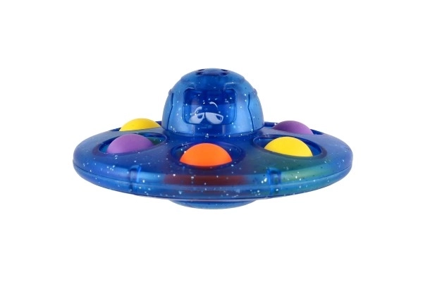 Spinner s bubble pops plast 8cm 3 barvy na kartě 12 ks v boxu