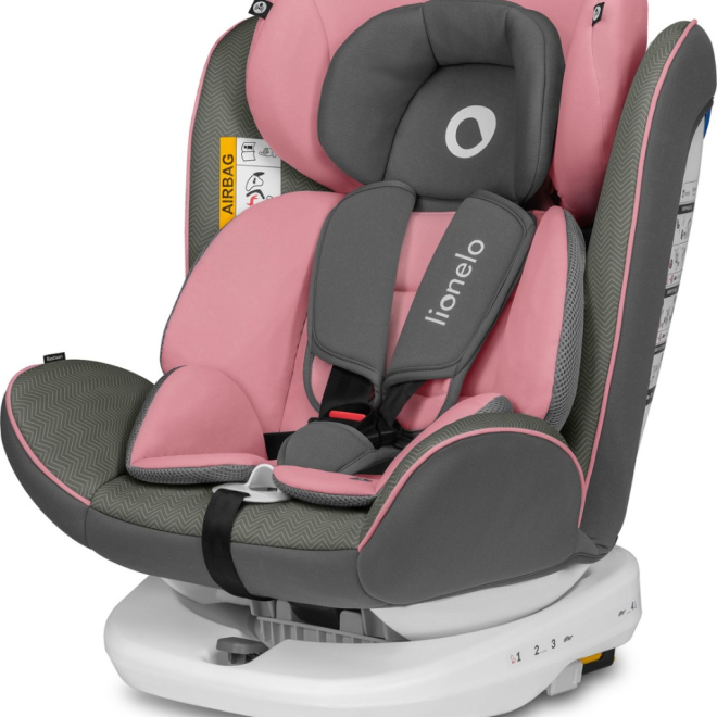 LIONELO Autosedačka Bastiaan Isofix 0-36 kg – Pink Baby