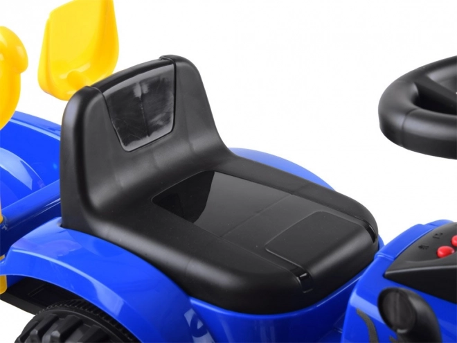 Jeźdżącí traktor s přívěsem New Holland