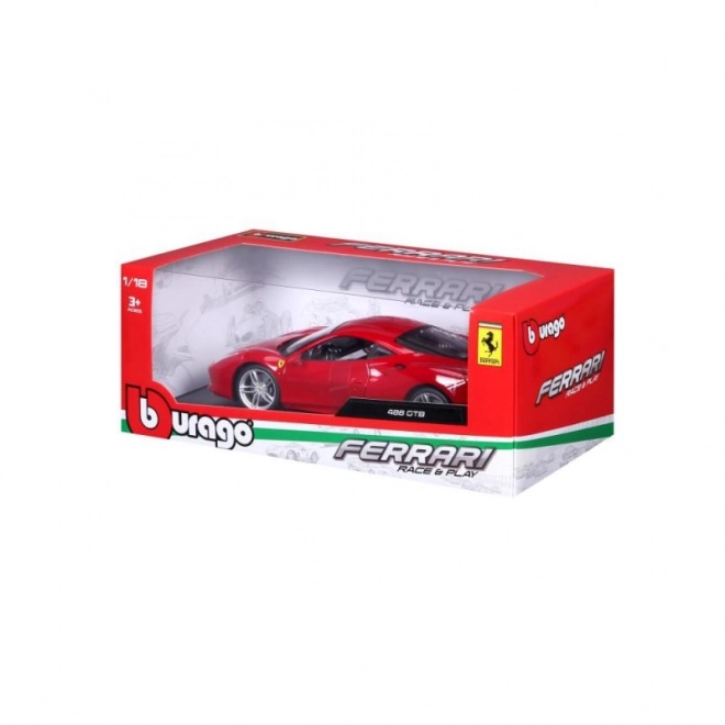 Kovové auto Ferrari 488 GTB červené