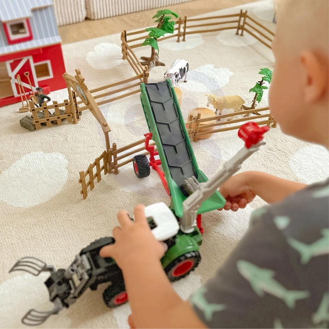Sada zemědělských strojů traktor mini farma WOOPIE