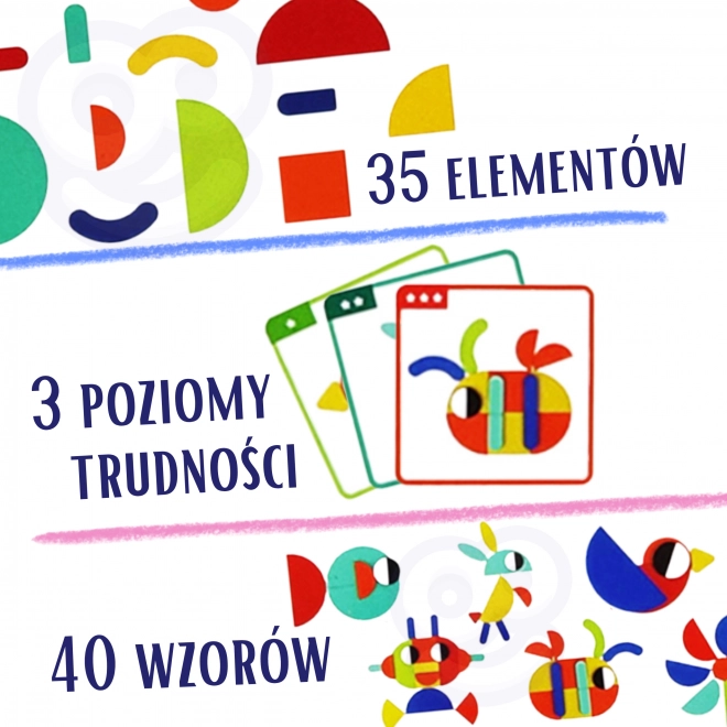 Dřevěná skládanka Montessori WOOPIE GREEN