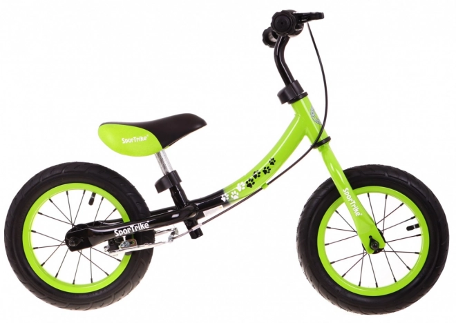 Dětské krosové kolo Boomerang SporTrike Green Učíme se jezdit + variabilní uspořádání rámu