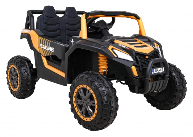 Buggy UTV 2000M Závodní auto na baterie Gold + MP3 zvuky Světla + dálkové ovládání + pomalý start