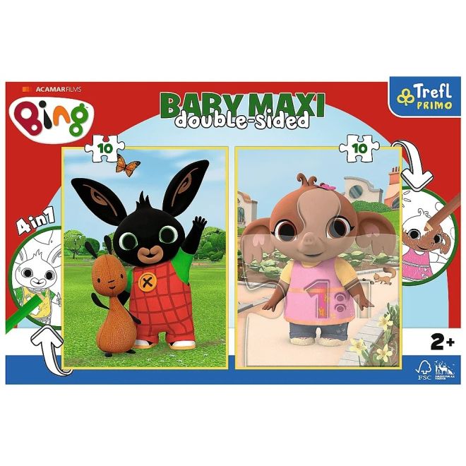 Baby MAXI 2x10 dílků puzzle Bing Bunny