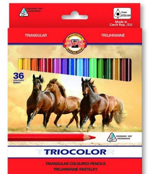 KOH-I-NOOR Trojhranné pastelky Triocolor 3145 - 36ks
