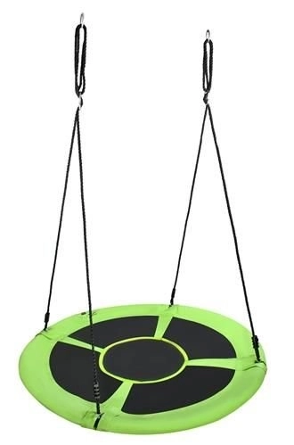 Houpačka Nest 120cm zelená a černá
