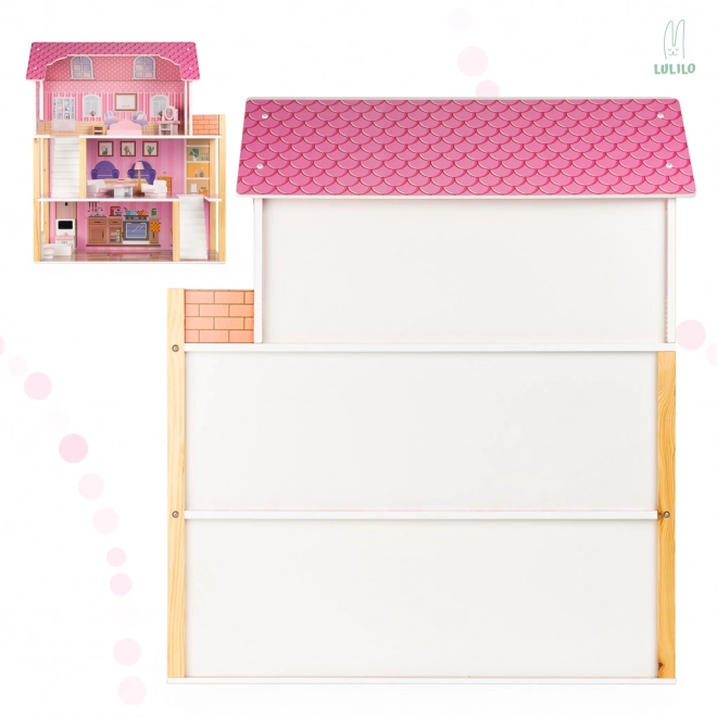 Dřevěný domeček pro panenky Lulilo Tulipo - 70 cm