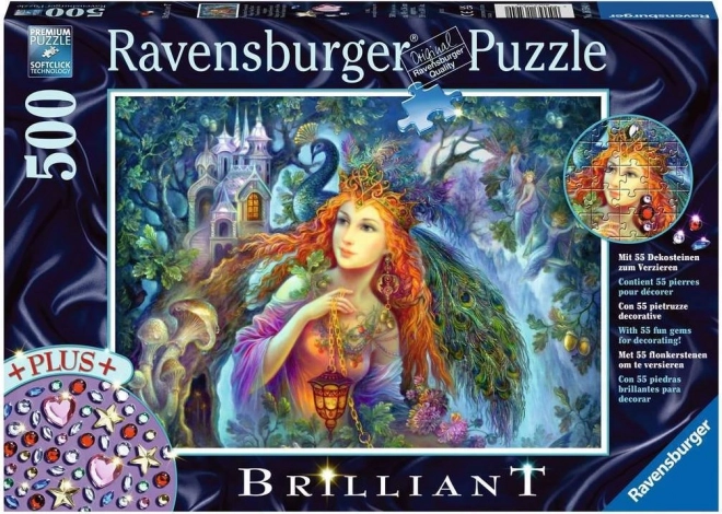 RAVENSBURGER Puzzle s drahokamy Vílí prach 500 dílků