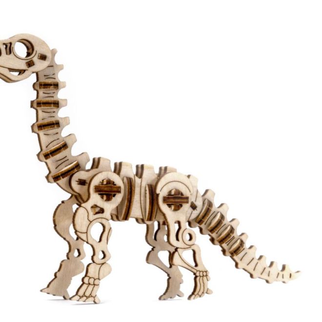 Dřevěné 3D puzzle - Diplodocus Dinosaurus