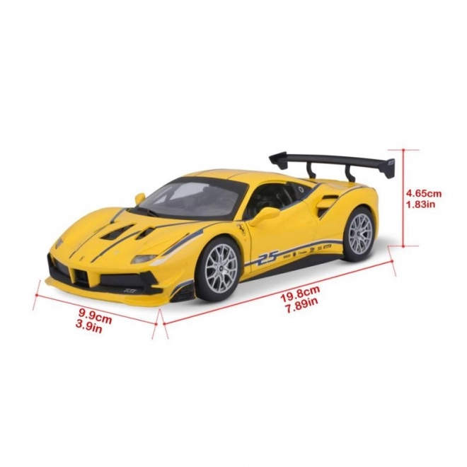 Model auta Ferrari 488 Challenge v měřítku 1:24 od Bburago