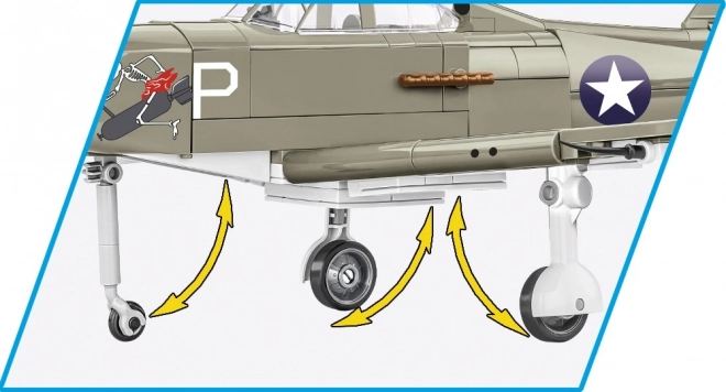 Historická sbírka Druhá světová válka Bell P-39D Airacobra 361 cihel