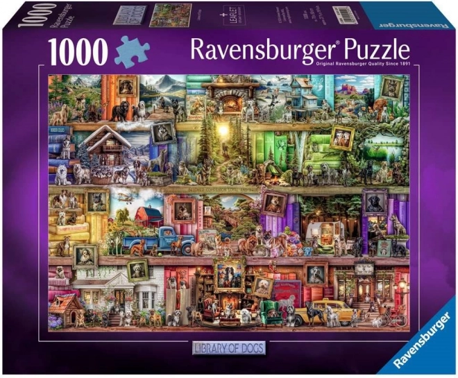 Puzzle Psí knihovna 1000 dílků od Ravensburger