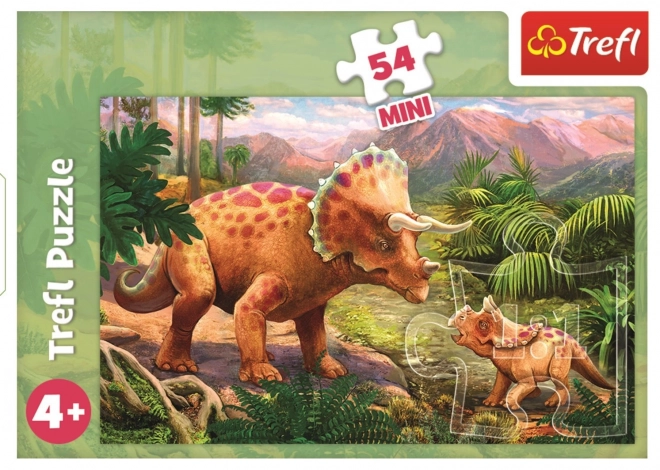 Minipuzzle Dinosauři - 54 dílků