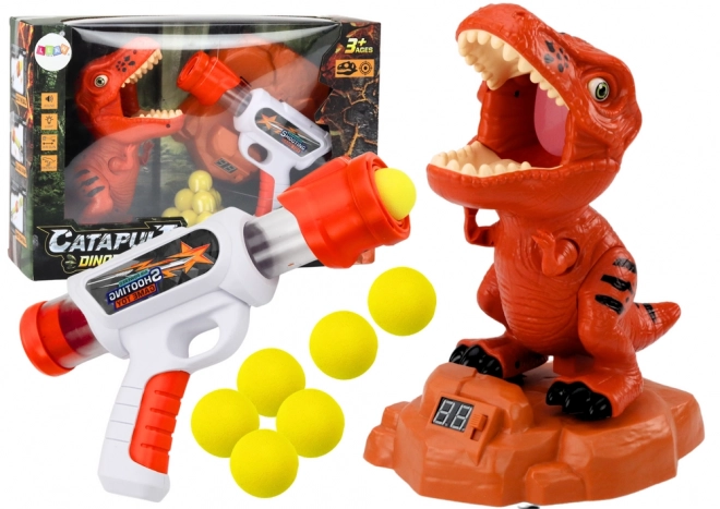 Střelecká hra Dinosaur Arcade Balls Gun Set