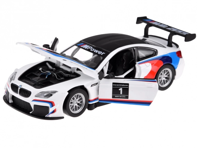 Kovový model auta BMW M6 GT3 1:32 se světlem a zvuky